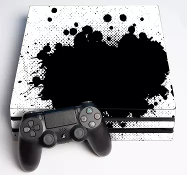 Adesivo ps4 effetto splatter vibrante - TenStickers