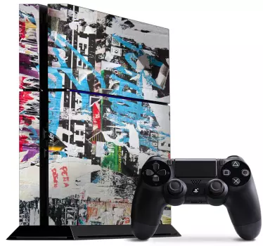 Adesivo ps4 estetica urbana vibrante - TenStickers