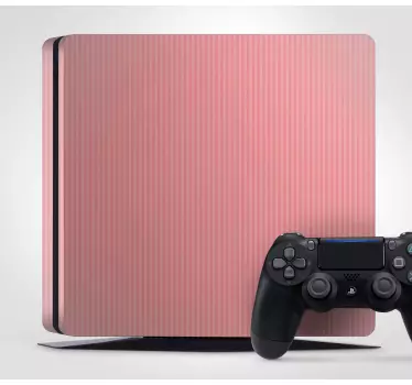 Adesivo ps4 finitura a righe rosa - TenStickers