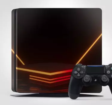 Adesivo Ps4 modello di luci al neon - TenStickers