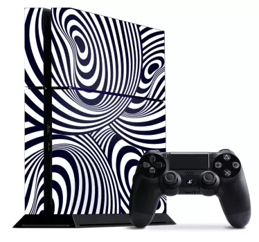 Adesivo ps4 motivo a spirale - TenStickers