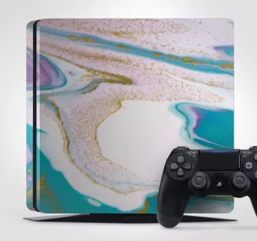 Adesivo Ps4 motivo texture marmo - TenStickers