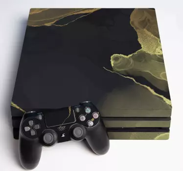 Adesivo ps4 motivo vene dorate - TenStickers
