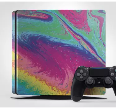 Adesivo ps4 motivo vorticoso colorato - TenStickers