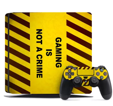 Adesivo ps4 segnale di attenzione al gioco - TenStickers