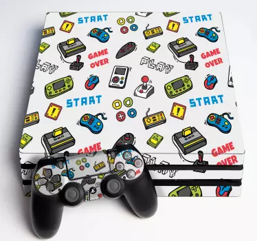 Adesivo ps4 set di controller arcade - TenStickers