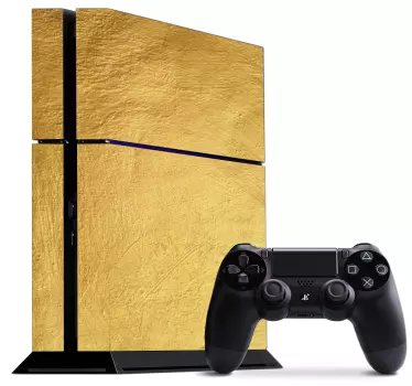Adesivo PS4 sfondo oro - TenStickers