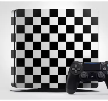 Adesivo ps4 stile a scacchi - TenStickers