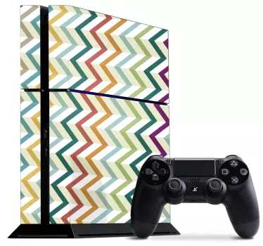 Adesivo ps4 stile a zig zag - TenStickers