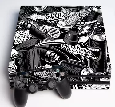Adesivo ps4 stile libertà urbana - TenStickers