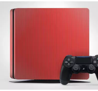 Adesivo ps4 superficie a strisce rosse - TenStickers