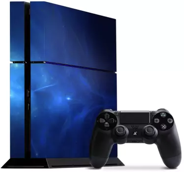 Adesivo ps4 tema blu galattico - TenStickers