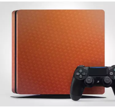 Adesivo ps4 texture arancione display - TenStickers
