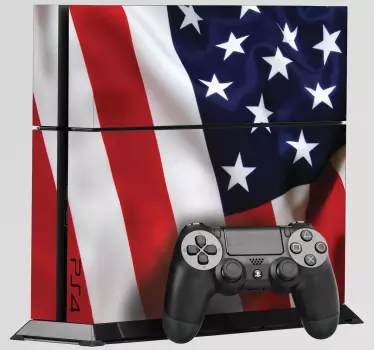 Adesivo PS4 USA - TenStickers