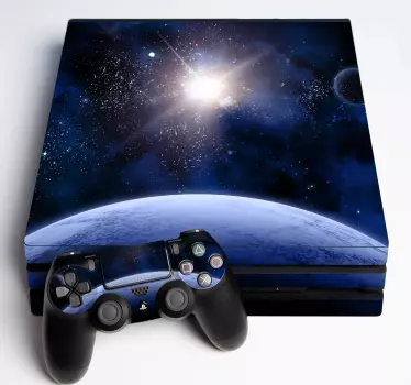 Adesivo ps4 vista universale cosmica - TenStickers