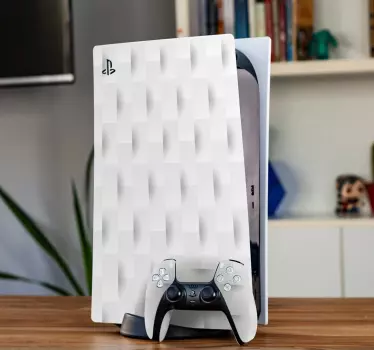 Adesivo ps5 copertura bianca texturizzata - TenStickers