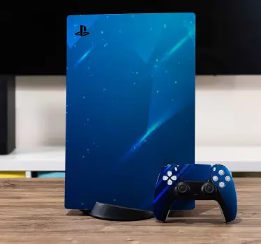Adesivo ps5 copertura blu brillante - TenStickers
