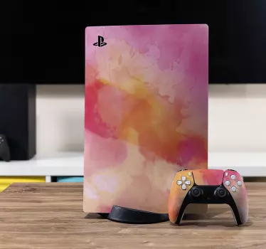 Adesivo ps5 gradiente acquerello - TenStickers