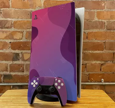 Adesivo ps5 gradiente viola vibrante - TenStickers