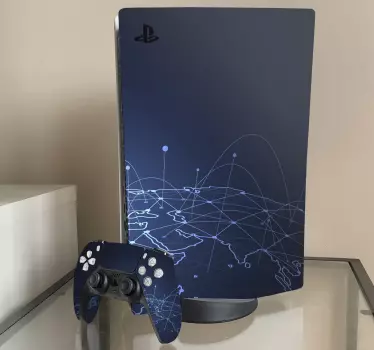 Adesivo ps5 tema connessione globale - TenStickers