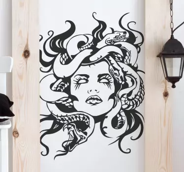 Adesivo ritratto gorgoni - TenStickers