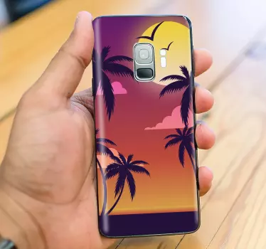 Adesivo samsung atmosfera sole tropicale - TenStickers