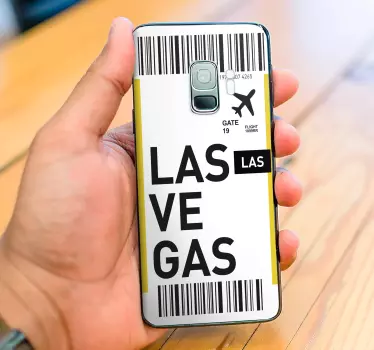 Adesivo Samsung biglietto per las vegas - TenStickers