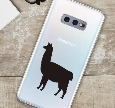 Adesivo samsung contorno di llama - TenStickers
