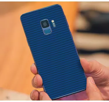 Adesivo Samsung copertina a righe blu - TenStickers