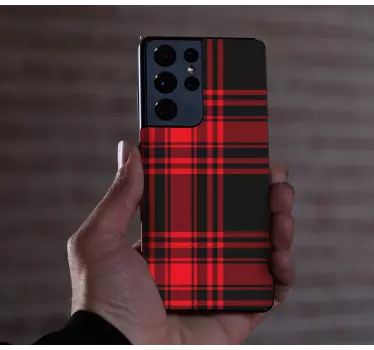 Adesivo samsung design a motivo tartan - TenStickers