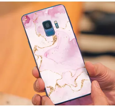 Adesivo samsung design marmo rosa - TenStickers