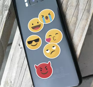 Adesivo samsung espressioni emoji - TenStickers