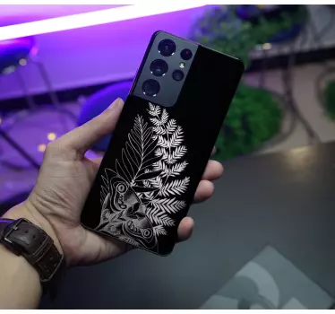 Adesivo samsung farfalla e felce - TenStickers