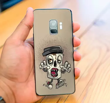 Adesivo Samsung figura scheletrica sciocca - TenStickers
