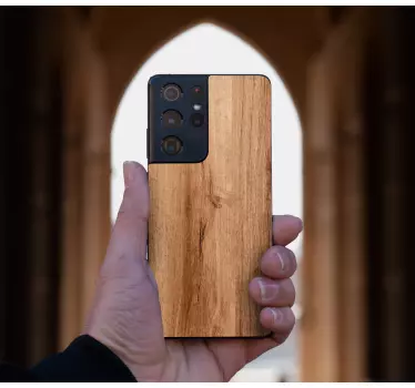 Adesivo samsung finitura in legno naturale - TenStickers