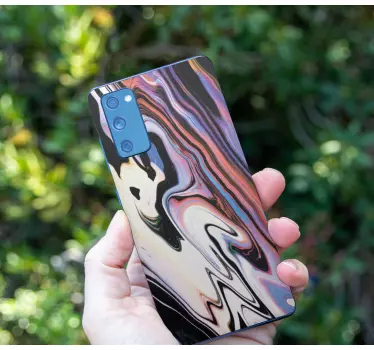 Adesivo samsung flussi astratti colorati - TenStickers