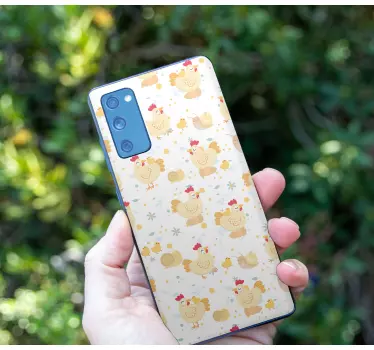 Adesivo samsung galline incantevoli della fattoria - TenStickers