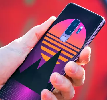 Adesivo samsung geometria al tramonto - TenStickers
