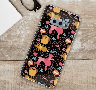 Adesivo Samsung modello di cane giocoso - TenStickers