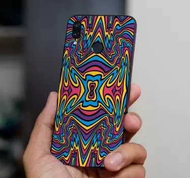 Adesivo Samsung motivo a vortice vibrante - TenStickers