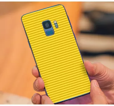 Adesivo samsung motivo giallo a righe - TenStickers