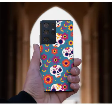 Adesivo samsung motivo teschi colorati - TenStickers
