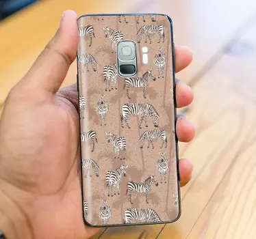 Adesivo Samsung motivo zebrato - TenStickers