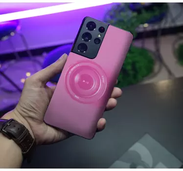 Adesivo samsung obiettivo rosa - TenStickers