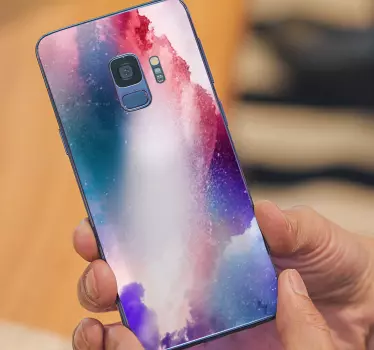 Adesivo samsung onde cosmiche colorate - TenStickers