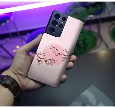 Adesivo samsung rami in fiore - TenStickers