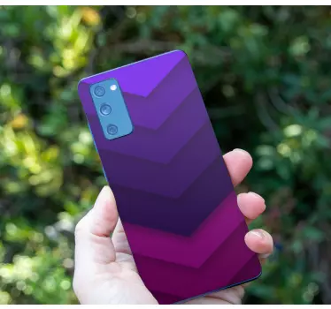 Adesivo samsung sfumature a chevron - TenStickers