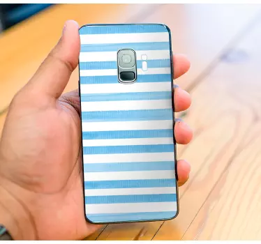 Adesivo samsung stile a righe blu - TenStickers