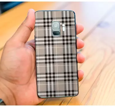 Adesivo samsung stile motivo scozzese - TenStickers