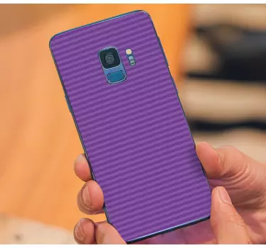 Adesivo samsung superficie a righe viola - TenStickers
